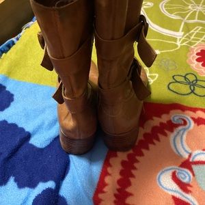 Womens brown Moto style boot sz 8m